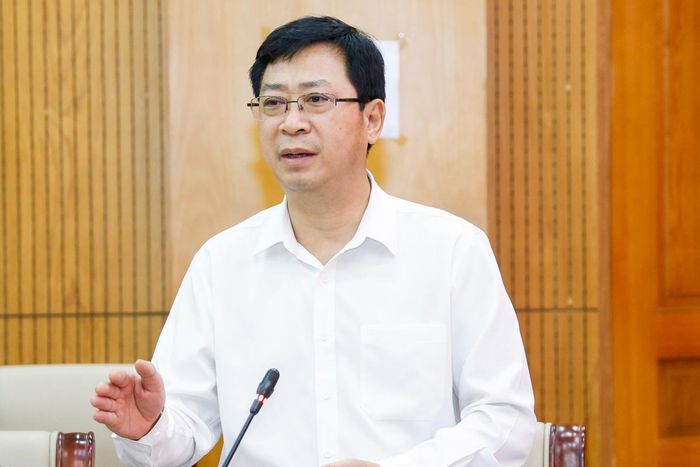 Ông Cao Xuân Thạo, Phó Chủ tịch Trung ương MTTQ Việt Nam phát biểu tại hội nghị. Ảnh: Quang Vinh