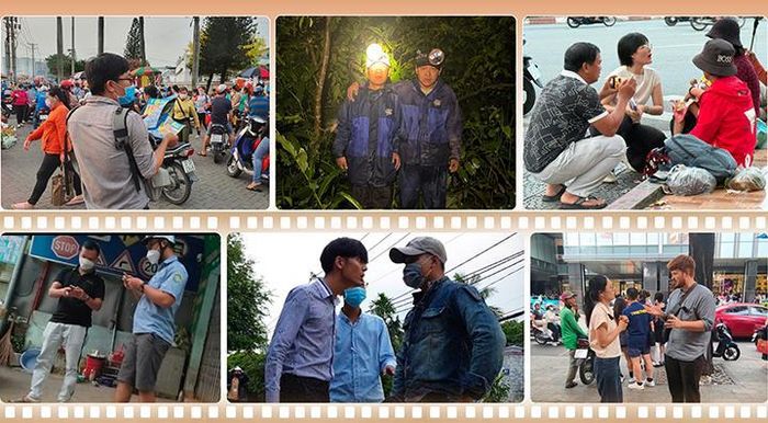  Phóng viên của Pháp Luật TP.HCM tác nghiệp các tuyến điều tra. Thiết kế: KIM ANH 