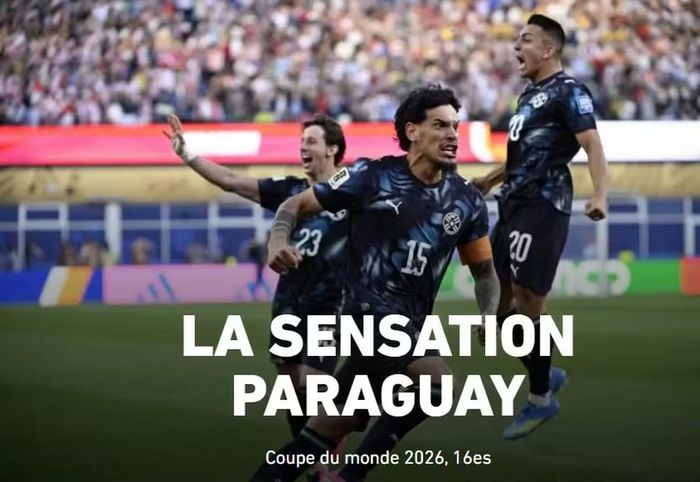  Tờ L'Equipe miêu tả ngắn gọn "Cơn địa chấn Paraguay". Đây cũng là cảm giác của hầu hết khán giả theo dõi World Cup 2026 khi biết tin Đức bị loại theo kịch bản không ngờ tới. 