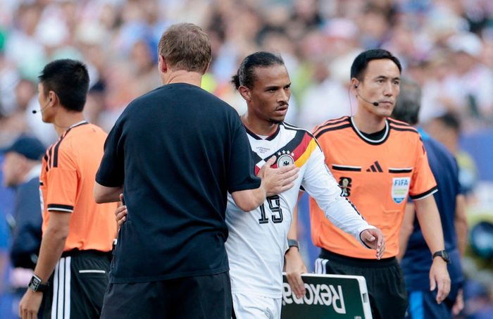  Leroy Sané gây thất vọng khi được Nagelsmann đặt niềm tin trong trận đấu Đức cần sự đột biến. 
