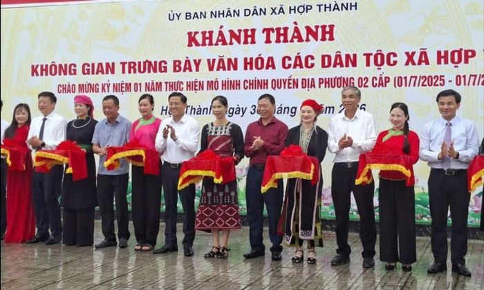 Không gian trưng bày văn hóa các dân tộc xã Hợp Thành chính thức khánh thành