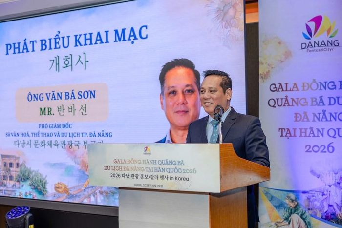 Phó Giám đốc Sở VHTTDL Đà Nẵng Văn Bá Sơn phát biểu tại chương trình