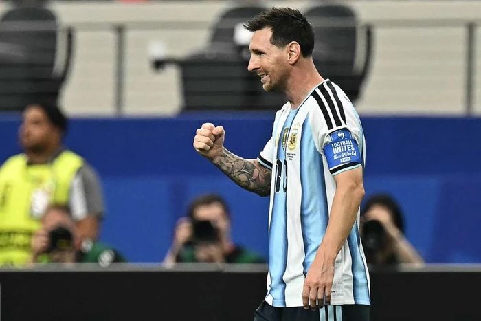 Messi chính thức xác lập kỷ lục ghi nhiều bàn nhất trong lịch sử World Cup. Ảnh: AFP