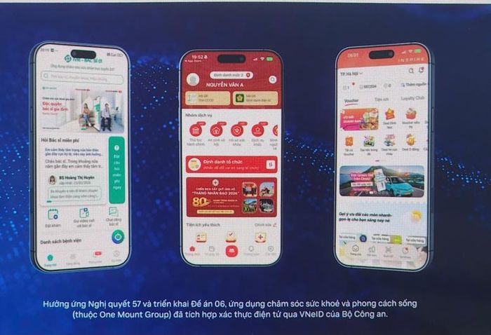 Ứng dụng Techcombank OneU và IVIE-Bác sĩ ơi (thuộc One Mount Group) được xác thực điện tử qua VNeID