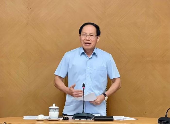 Phó Thủ tướng Chính phủ Lê Tiến Châu chủ trì họp về Dự án Luật Đấu giá tài sản (sửa đổi). (Ảnh: VGP/THU SA)