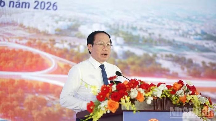 Phó Thủ tướng Lê Tiến Châu phát biểu ý kiến chỉ đạo.