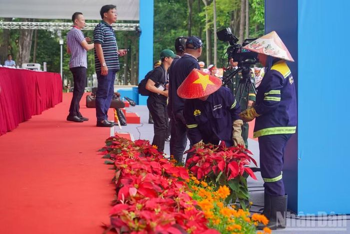 Mọi công tác đã sẵn sàng về các khâu trang trí...