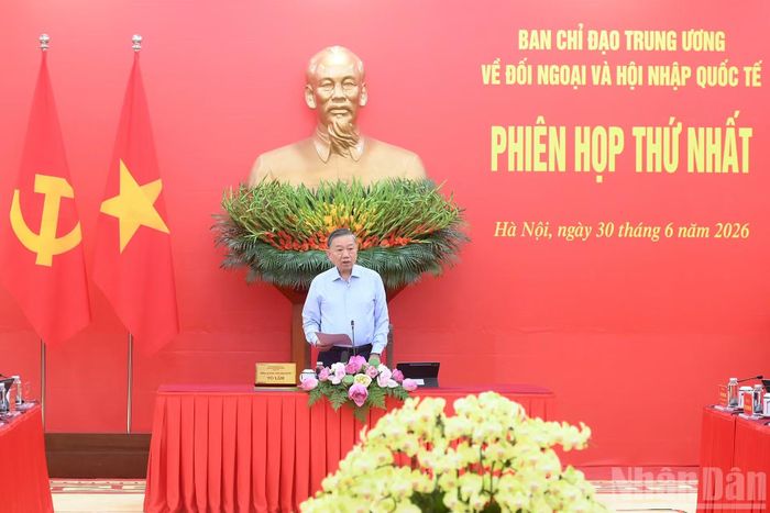  Tổng Bí thư, Chủ tịch nước Tô Lâm chủ trì Phiên họp thứ nhất của Ban Chỉ đạo Trung ương về đối ngoại và hội nhập quốc tế. 