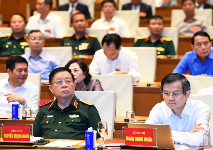 Đại tướng Nguyễn Trọng Nghĩa dự hội nghị.