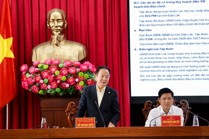  "Bầu" Hiển trong buổi làm việc với lãnh đạo tỉnh Đắk Lắk, tháng 6-2026.