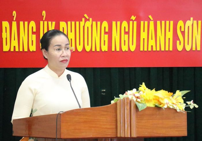Phó Chủ tịch UBND TP Đà Nẵng Nguyễn Thị Anh Thi phát biểu kết luận hội nghị