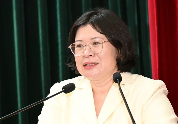 Bà Văn Thị Bạch Tuyết: "Nhiệm vụ ở cấp xã hiện nay rất lớn, yêu cầu ngày càng cao". (Ảnh: Việt Dũng)