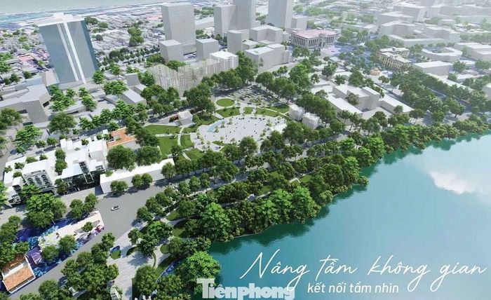 Triển lãm cũng giới thiệu các phương án phát triển TOD tại ga C9 - Hồ Hoàn Kiếm.