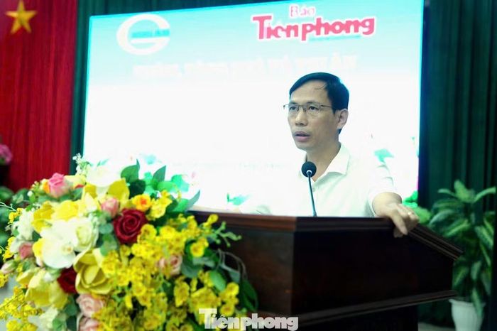 Đại diện Trung tâm Điều dưỡng thương binh Kim Bảng bày tỏ sự trân trọng trước nghĩa cử của Báo Tiền Phong và Công ty Cổ phần Him Lam, đồng thời khẳng định đây là nguồn động viên lớn đối với các thương binh, bệnh binh đang điều dưỡng.