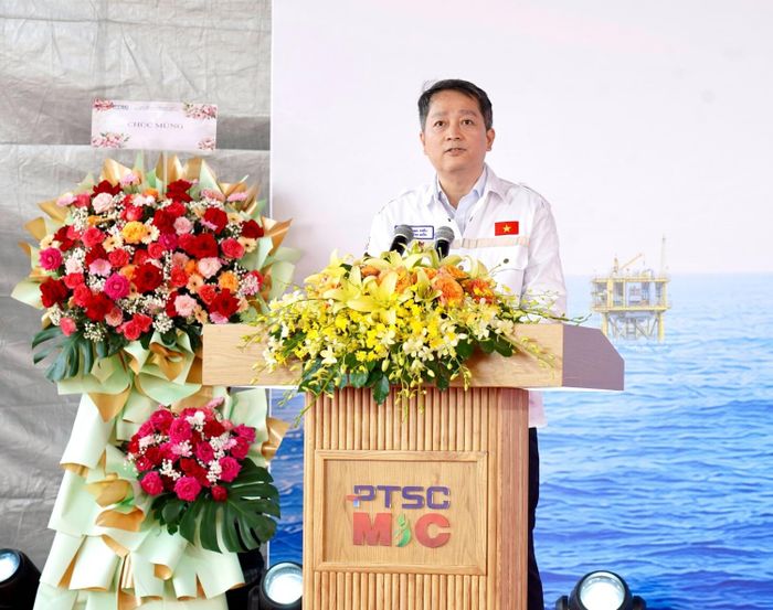 Ông Lê Quang Hiếu, Phó Giám đốc PTSC M&amp;C: Cột mốc hoàn thành load-out là thành quả của tinh thần đồng lòng, sự tận tâm và phối hợp chặt chẽ giữa toàn bộ đội ngũ dự án cùng các đối tác, khách hàng trong suốt hơn 2 năm triển khai.