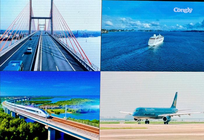 Hệ thống giao thông đa phương thức gồm đường sắt tốc độ cao, hàng không, đường thủy và đường bộ được quy hoạch đồng bộ, mở rộng năng lực kết nối liên vùng, quốc tế của Quảng Ninh trong tương lai.