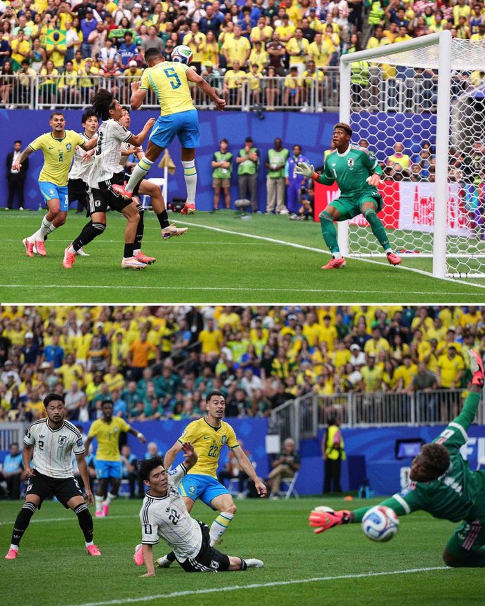 Hai khoảnh khắc định đoạt trận Brazil vs Nhật Bản - Ảnh: ESPN