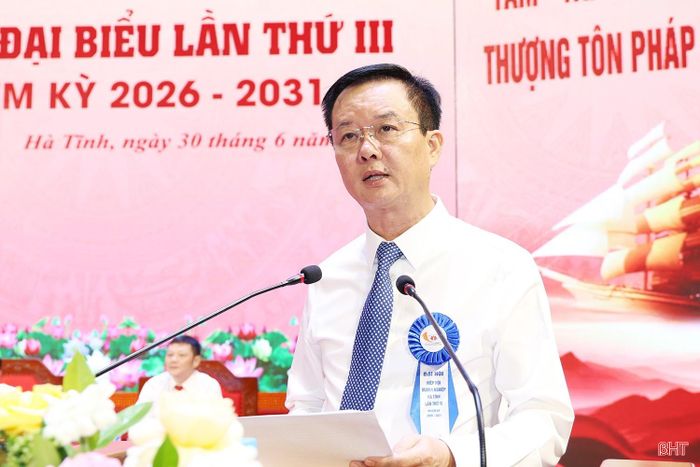 Phó Chủ tịch Thường trực UBND tỉnh Trần Báu Hà phát biểu chỉ đạo đại hội.