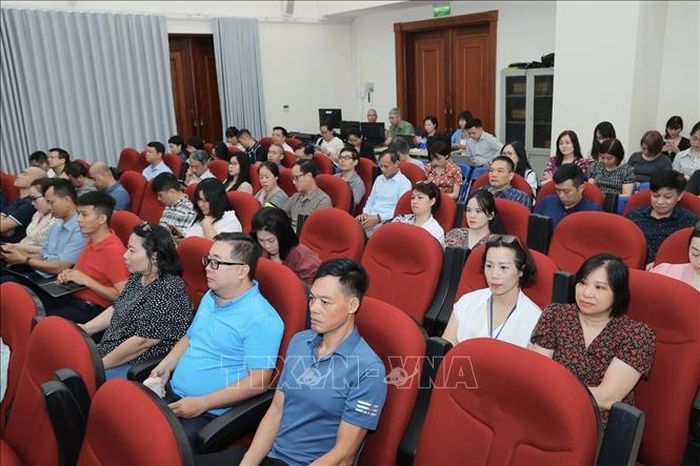 Cán bộ, đảng viên thuộc Đảng bộ Thông tấn xã Việt Nam tham dự Hội nghị. Ảnh: Minh Quyết/TTXVN