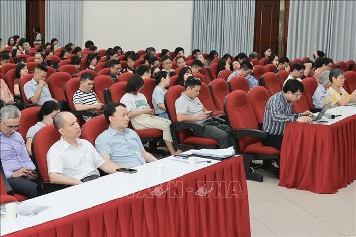 Cán bộ, đảng viên thuộc Đảng bộ Thông tấn xã Việt Nam tham dự Hội nghị. Ảnh: Minh Quyết/TTXVN