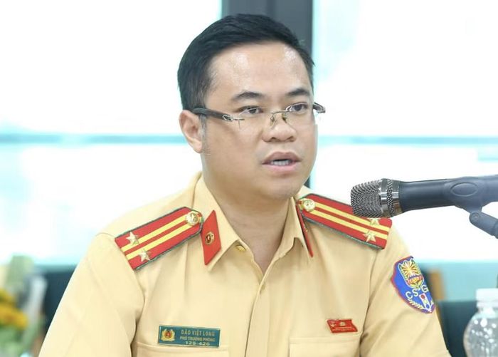 Trung tá Đào Việt Long, Phó Trưởng phòng CSGT (CATP Hà Nội).