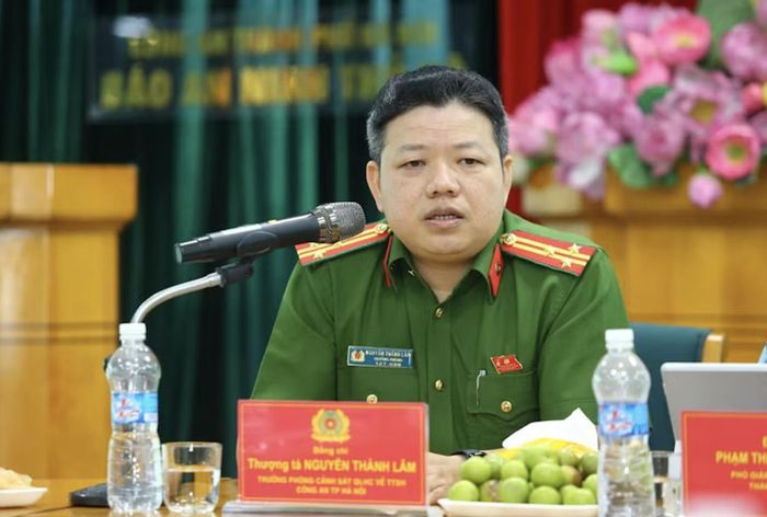 Thượng tá Nguyễn Thành Lâm, Trưởng phòng Cảnh sát Quản lý hành chính về trật tự xã hội.