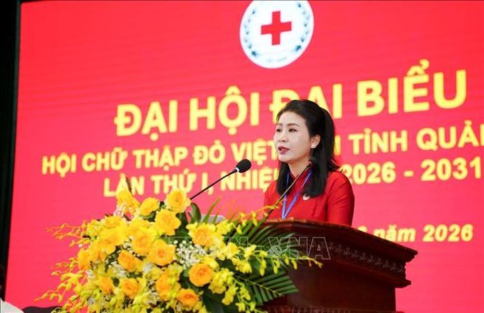 Bà Mai Thị Kim Nhung được bầu giữ chức Chủ tịch Hội Chữ thập đỏ tỉnh Quảng Trị khóa I, nhiệm kỳ 2026-2031.