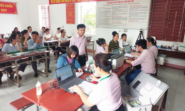 Hệ thống điểm giao dịch của NHCsXH tỉnh Bắc Ninh luôn hoạt động thông suốt.