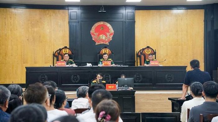 HĐXX Tòa án Quân sự Trung ương xử phiên phúc thẩm.