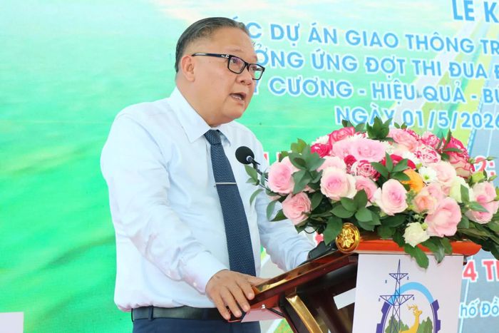 Phó Chủ tịch Thường trực Ủy ban nhân dân TP Đồng Nai Nguyễn Kim Long tại lễ khởi công.
