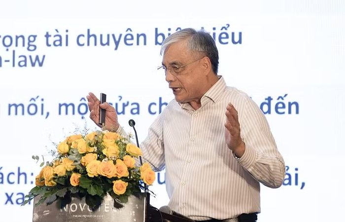 PGS.TS Trần Đình Thiên, nguyên Viện trưởng Viện Kinh tế Việt Nam. Ảnh: XM.