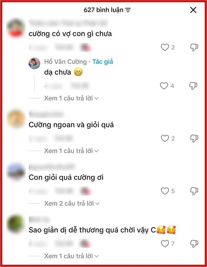 Hồ Văn Cường gây thích thú khi phản hồi về chuyện "có vợ con".