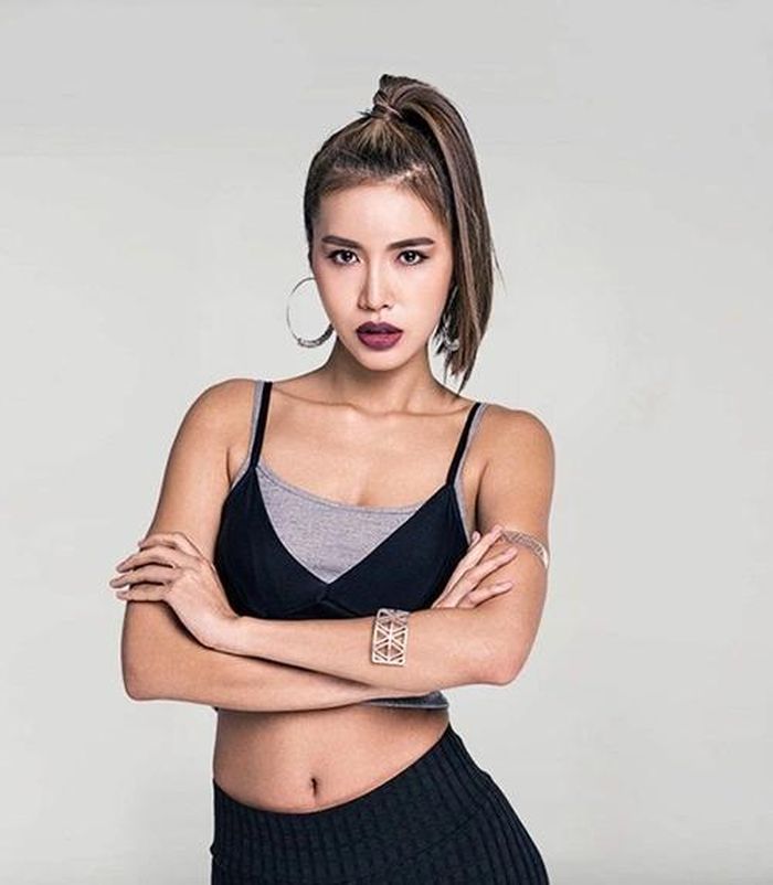 Minh Tú tại cuộc thi Asia's Next Top Model 2017.