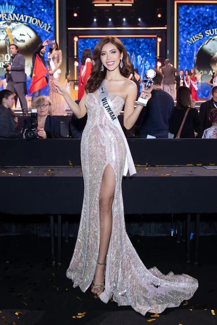 Minh Tú tại đấu trường Miss Supranational 2018.