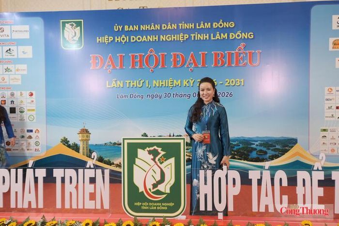 Bà Nguyễn Thị Hà, Phó Chủ tịch Hiệp hội Doanh nghiệp tỉnh Lâm Đồng, nhiệm kỳ 2026 - 2031. Ảnh: Lê Sơn
