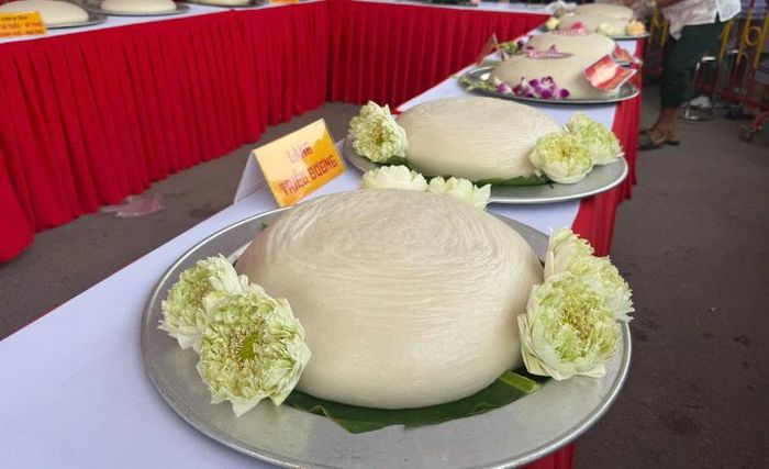 Những chiếc bánh giầy sau khi hoàn thiện.