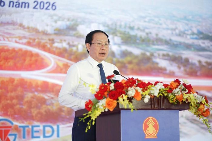 Phó Thủ tướng Lê Tiến Châu phát biểu tại Lễ khởi công.