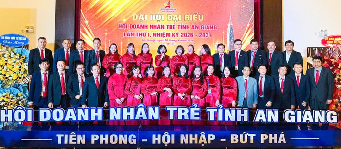Ban Chấp hành Hội Doanh nhân trẻ tỉnh An Giang khóa I, nhiệm kỳ 2026 - 2031.