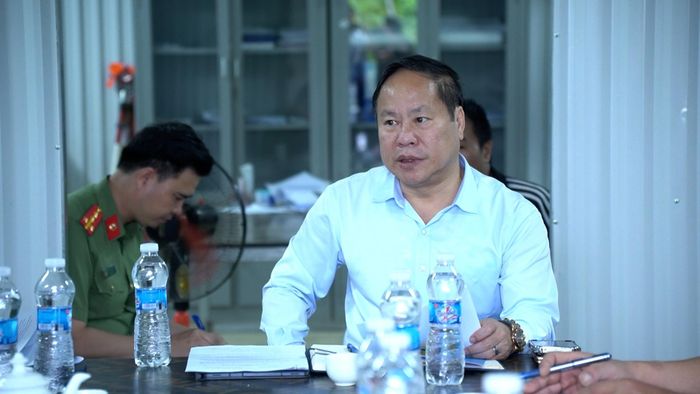 Đồng chí Tống Thanh Hải - Ủy viên Ban Thường vụ Tỉnh ủy, Phó Chủ tịch Thường trực UBND tỉnh phát biểu tại buổi kiểm tra.