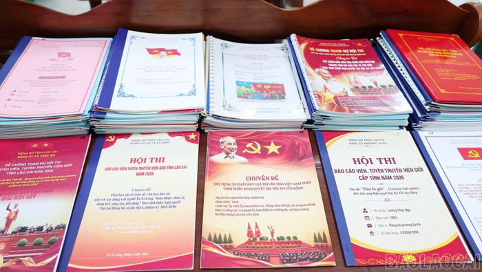 Nhiều bài thi của các báo cáo viên, tuyên truyền viên được chuẩn bị công phu, trình bày hấp dẫn.