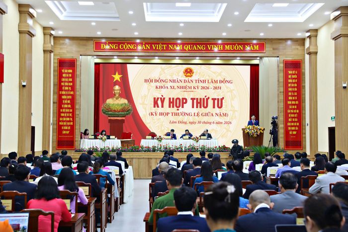 Quang cảnh Kỳ họp thứ tư, HĐND tỉnh Lâm Đồng khóa XI, nhiệm kỳ 2026-2031