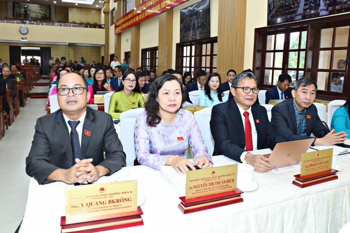 Các đại biểu tham dự Kỳ họp thứ tư, HĐND tỉnh Lâm Đồng khóa XI, nhiệm kỳ 2026-2031