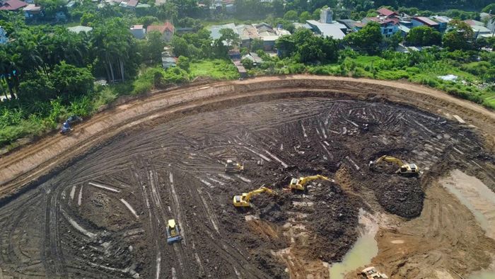 Mục tiêu của Dự án là hình thành hồ điều hòa có dung tích khoảng 0,5 triệu m3.