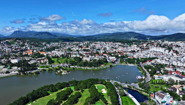 Một góc trung tâm tỉnh Lâm Đồng
