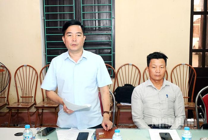 Lãnh đạo Ủy ban MTTQ Việt Nam tỉnh phát biểu tại hội nghị.