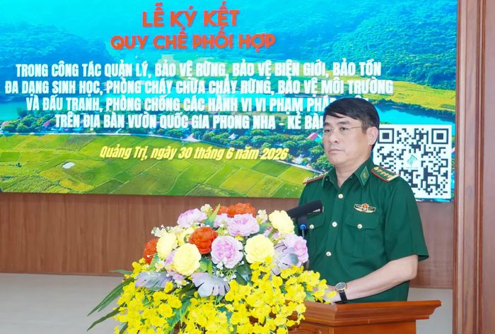 Đại biểu trình bày tham luận tại lễ ký kết - Ảnh: N.H