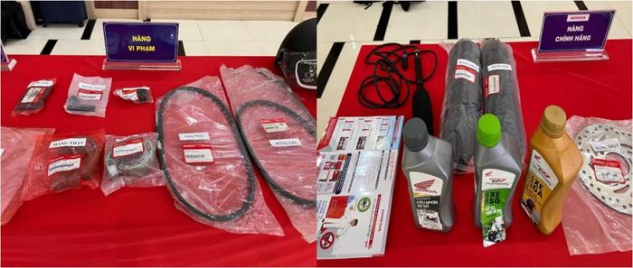 Các đại biểu trực tiếp quan sát, đối chiếu trực quan thực tế trên các mẫu vật thật - giả