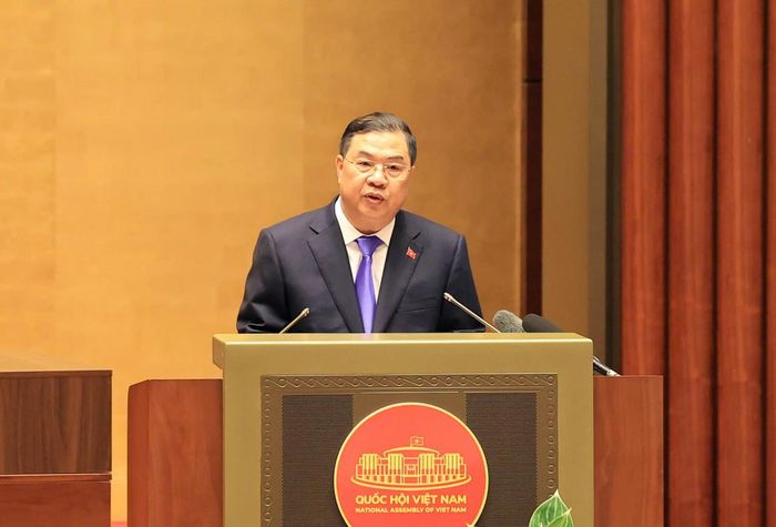 Phó Thủ tướng Thường trực Chính phủ Phạm Gia Túc trình bày tại Hội nghị. Ảnh: Đức Thanh