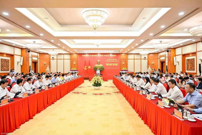 Tổng Bí thư, Chủ tịch nước Tô Lâm phát biểu kết luận phiên họp. Ảnh: Báo Quốc tế/ Bộ Ngoại giao