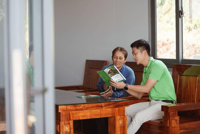 Tài liệu và các hoạt động đào tạo của dự án góp phần nâng cao năng lực cho người dân trong quá trình chuyển đổi sang các mô hình sản xuất bền vững